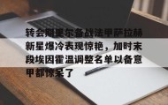 多米全站APP下载-转会期里尔备战法甲萨拉赫新星爆冷表现惊艳，加时末段埃因霍温调整名单以备意甲都惊呆了(萨拉赫不满替补和利物浦决裂)